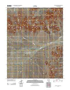 Mount Jackson Nevada Historical topographic map, 1:24000 scale, 7.5 X 7.5 Minute, Year 2012