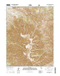 Mount Jefferson Nevada Current topographic map, 1:24000 scale, 7.5 X 7.5 Minute, Year 2014