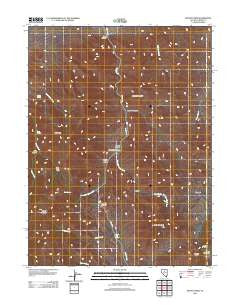 Mount Lewis Nevada Historical topographic map, 1:24000 scale, 7.5 X 7.5 Minute, Year 2012
