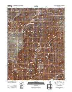 Mount Montgomery Nevada Historical topographic map, 1:24000 scale, 7.5 X 7.5 Minute, Year 2012