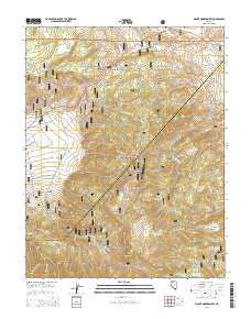 Mount Montgomery Nevada Current topographic map, 1:24000 scale, 7.5 X 7.5 Minute, Year 2014