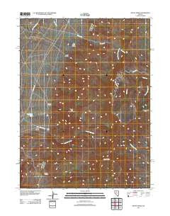 Mount Moses Nevada Historical topographic map, 1:24000 scale, 7.5 X 7.5 Minute, Year 2011
