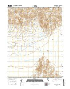 Mount Moses SE Nevada Current topographic map, 1:24000 scale, 7.5 X 7.5 Minute, Year 2014