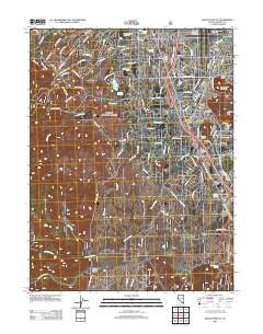 Mount Rose NE Nevada Historical topographic map, 1:24000 scale, 7.5 X 7.5 Minute, Year 2012