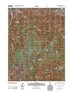 Mount Rose NW Nevada Historical topographic map, 1:24000 scale, 7.5 X 7.5 Minute, Year 2012