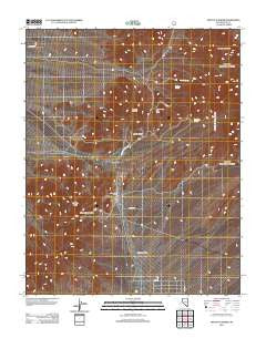 Mount Schader Nevada Historical topographic map, 1:24000 scale, 7.5 X 7.5 Minute, Year 2012