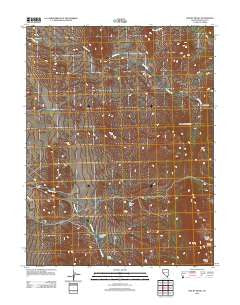 Mount Siegel Nevada Historical topographic map, 1:24000 scale, 7.5 X 7.5 Minute, Year 2012