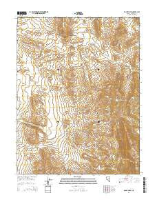 Mount Siegel Nevada Current topographic map, 1:24000 scale, 7.5 X 7.5 Minute, Year 2014