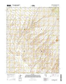 Mount Wilson SW Nevada Current topographic map, 1:24000 scale, 7.5 X 7.5 Minute, Year 2014