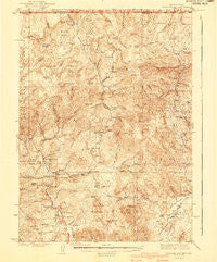 Mountain City Nevada Historical topographic map, 1:62500 scale, 15 X 15 Minute, Year 1940