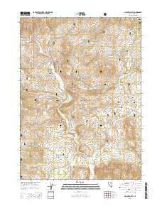 Mountain City Nevada Current topographic map, 1:24000 scale, 7.5 X 7.5 Minute, Year 2014