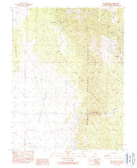 Mt. Hamilton Nevada Historical topographic map, 1:24000 scale, 7.5 X 7.5 Minute, Year 1990