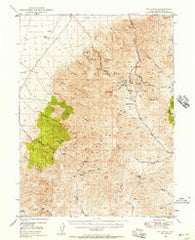 Mt. Lewis Nevada Historical topographic map, 1:62500 scale, 15 X 15 Minute, Year 1949