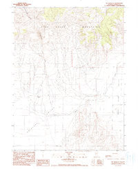 Mt. Moses SE Nevada Historical topographic map, 1:24000 scale, 7.5 X 7.5 Minute, Year 1990