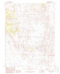 Mud Spring Nevada Historical topographic map, 1:24000 scale, 7.5 X 7.5 Minute, Year 1986