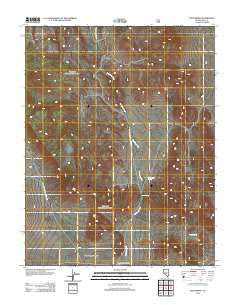 Mud Spring Nevada Historical topographic map, 1:24000 scale, 7.5 X 7.5 Minute, Year 2012