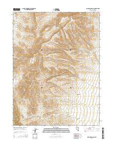 Mud Spring Gulch Nevada Current topographic map, 1:24000 scale, 7.5 X 7.5 Minute, Year 2014