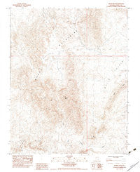 Muddy Peak Nevada Historical topographic map, 1:24000 scale, 7.5 X 7.5 Minute, Year 1983