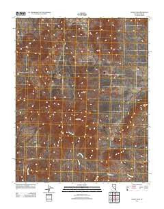 Muddy Peak Nevada Historical topographic map, 1:24000 scale, 7.5 X 7.5 Minute, Year 2012