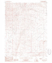 Mule Canyon Nevada Historical topographic map, 1:24000 scale, 7.5 X 7.5 Minute, Year 1985