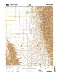 Mule Deer Ridge NW Nevada Current topographic map, 1:24000 scale, 7.5 X 7.5 Minute, Year 2015