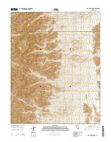 Mule Deer Ridge SE Nevada Current topographic map, 1:24000 scale, 7.5 X 7.5 Minute, Year 2015