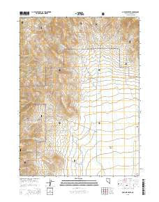 Mullinix Creek Nevada Current topographic map, 1:24000 scale, 7.5 X 7.5 Minute, Year 2015