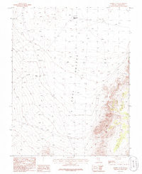 Murphy Gap SE Nevada Historical topographic map, 1:24000 scale, 7.5 X 7.5 Minute, Year 1985