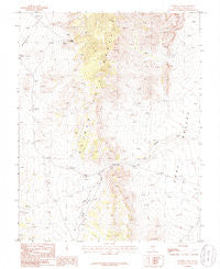 Murphy Gap Nevada Historical topographic map, 1:24000 scale, 7.5 X 7.5 Minute, Year 1985