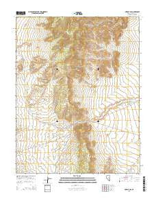Murphy Gap Nevada Current topographic map, 1:24000 scale, 7.5 X 7.5 Minute, Year 2015