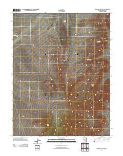 Murphy Gap NW Nevada Historical topographic map, 1:24000 scale, 7.5 X 7.5 Minute, Year 2012