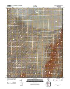 Murphy Gap SE Nevada Historical topographic map, 1:24000 scale, 7.5 X 7.5 Minute, Year 2012