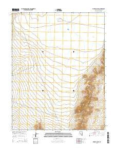 Murphy Gap SE Nevada Current topographic map, 1:24000 scale, 7.5 X 7.5 Minute, Year 2015