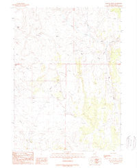 Mustang Draw Nevada Historical topographic map, 1:24000 scale, 7.5 X 7.5 Minute, Year 1989