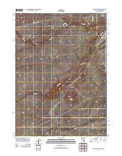 Nadine Butte Nevada Historical topographic map, 1:24000 scale, 7.5 X 7.5 Minute, Year 2012