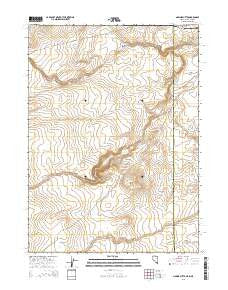 Nadine Butte Nevada Current topographic map, 1:24000 scale, 7.5 X 7.5 Minute, Year 2015