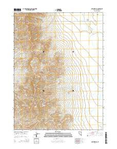 Natchez Pass Nevada Current topographic map, 1:24000 scale, 7.5 X 7.5 Minute, Year 2014