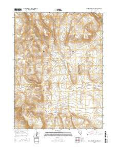 Nellie Spring Mountain Nevada Current topographic map, 1:24000 scale, 7.5 X 7.5 Minute, Year 2015