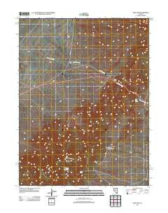 New Pass Nevada Historical topographic map, 1:24000 scale, 7.5 X 7.5 Minute, Year 2011