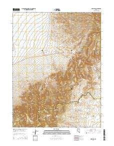 New Pass Nevada Current topographic map, 1:24000 scale, 7.5 X 7.5 Minute, Year 2014