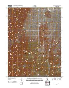 New Pass Peak Nevada Historical topographic map, 1:24000 scale, 7.5 X 7.5 Minute, Year 2011
