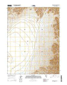 New Pass Well Nevada Current topographic map, 1:24000 scale, 7.5 X 7.5 Minute, Year 2014