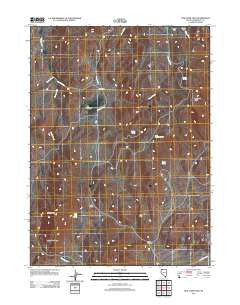 New York Peak Nevada Historical topographic map, 1:24000 scale, 7.5 X 7.5 Minute, Year 2011