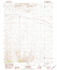 Niavi Wash Nevada Historical topographic map, 1:24000 scale, 7.5 X 7.5 Minute, Year 1984