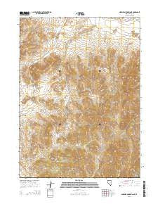 Ninemile Mountain NE Nevada Current topographic map, 1:24000 scale, 7.5 X 7.5 Minute, Year 2015