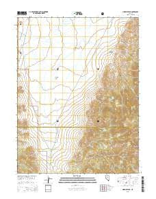 Ninemile Peak Nevada Current topographic map, 1:24000 scale, 7.5 X 7.5 Minute, Year 2015