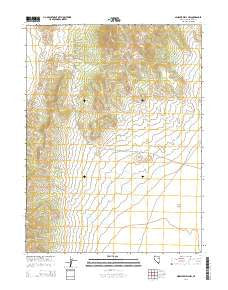 Ninemile Well NW Nevada Current topographic map, 1:24000 scale, 7.5 X 7.5 Minute, Year 2014