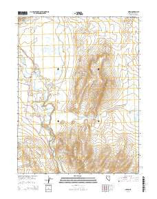 Nixon Nevada Current topographic map, 1:24000 scale, 7.5 X 7.5 Minute, Year 2014