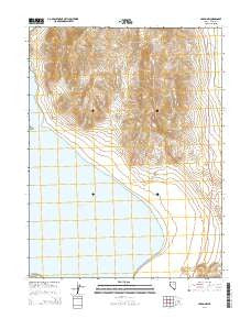 Nixon NW Nevada Current topographic map, 1:24000 scale, 7.5 X 7.5 Minute, Year 2014