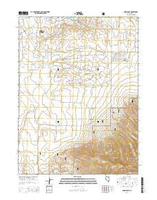 Noon Rock Nevada Current topographic map, 1:24000 scale, 7.5 X 7.5 Minute, Year 2014